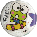 click rad keroppi pin to go to the pinboard